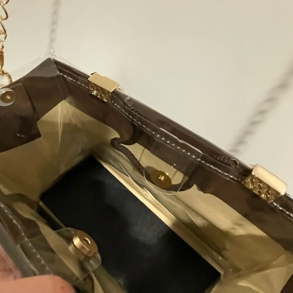 LOUIS VUITTON SHOPPING BAG PVC TOTE / CHAIN STRAP & TWILL PICTURED INCLUDED - Picture 3 of 3